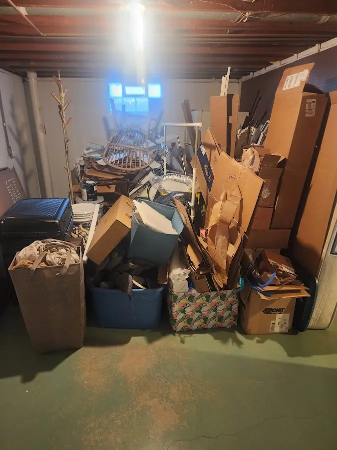 Roll-off dumpster container at job site for 40 Yard Dumpster Rental in Fort Defiance